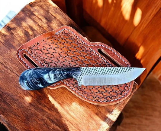 Handmade Country Knife 7" Rasp Steel with Sheath