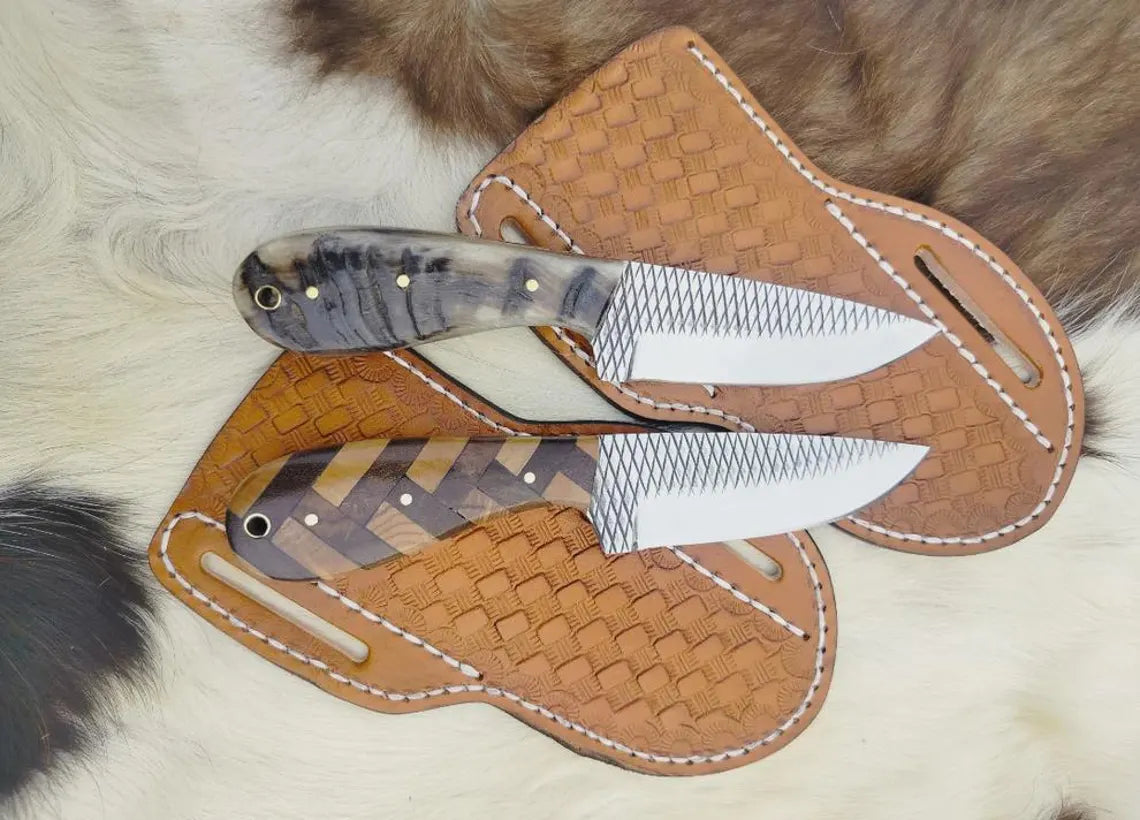 Western Knives - Handcrafted Sheep Horn & Wood Blades