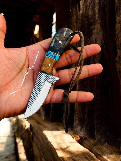 Cowboy Belt Knife – Rasp Steel & Sheep Handle